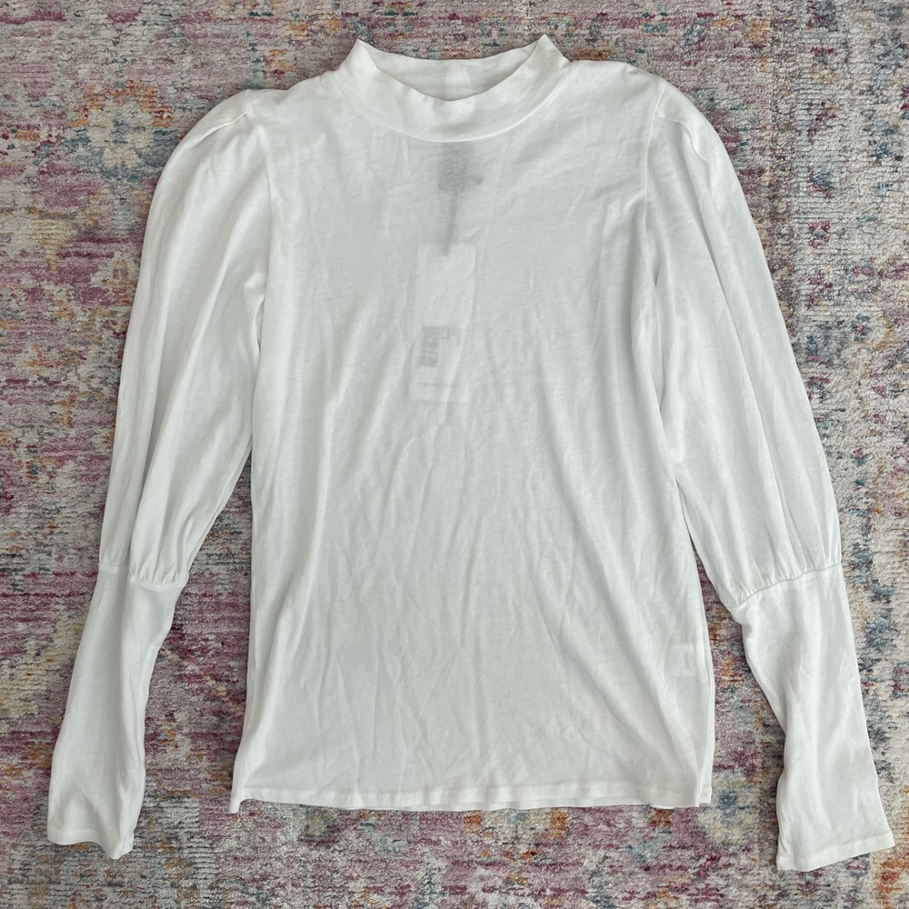 Bobi Long Sleeve White Tee